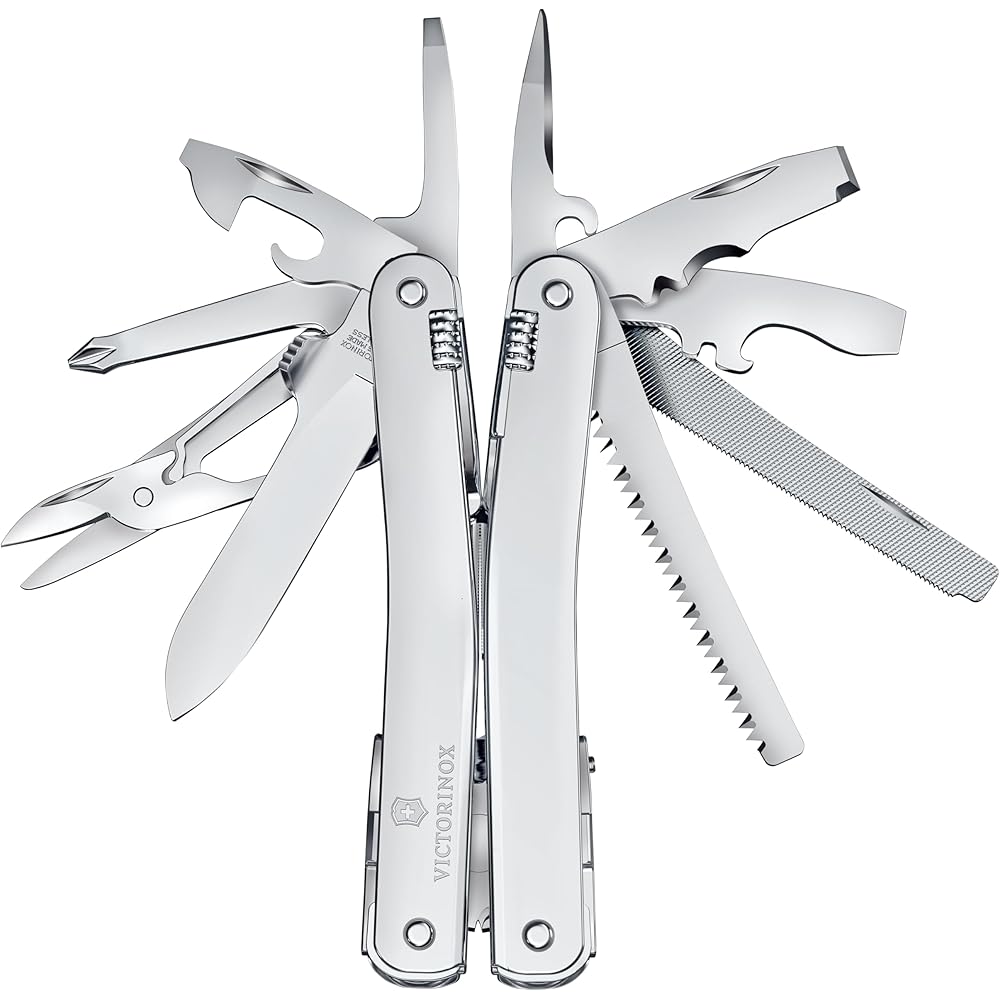 Victorinox SwissTool Spirit MX Silver Multi-Tool with Nylon Case 24 Functions Swiss Army Knife