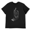 Yoga Mudra Karana Hand Gesture Vintage Style T-Shirt Plus Size Clothes Anime Plain T Shirts Men