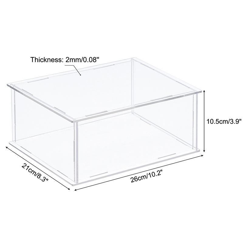 Acrylic Display Case for Collectibles Figures Toys Clear Plastic Box Cube Storage Box Assemble Dustproof Protection Showcase