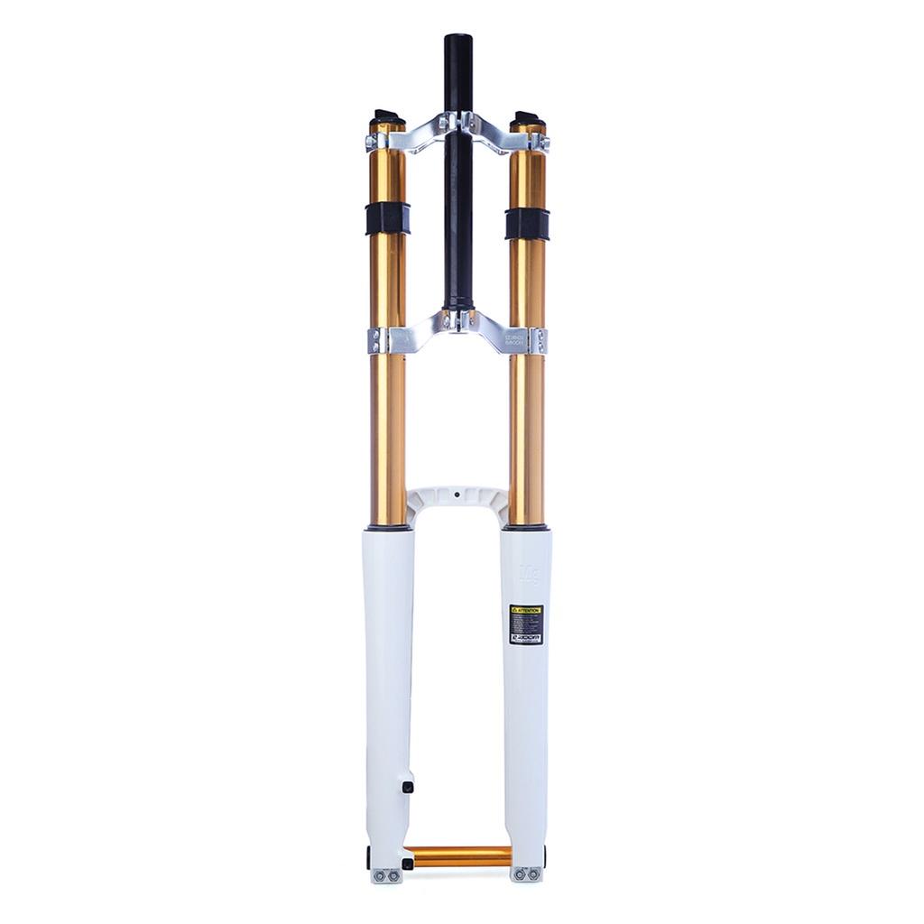 26 1-1/8 DH Downhill Front Fork Black/White MTB Bike Mountain Bicycle Cycling Fork