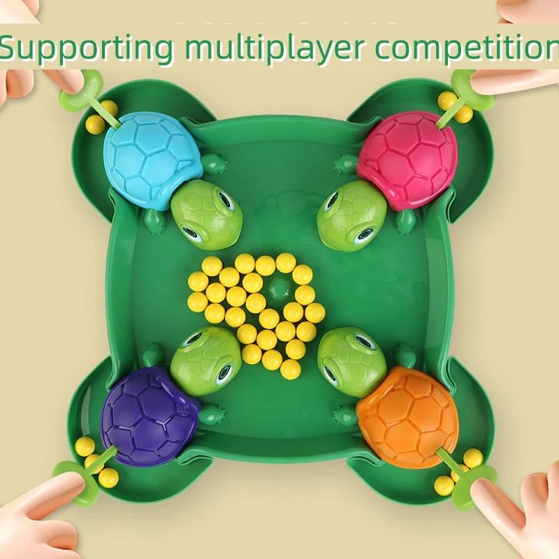 Turtles Eat Beans Puzzle Multiplayer Parent-child Interactive Board Game Kids Toys Competitive Party Games Toy for Children Gift