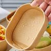 10Pcs/Set Disposable Lunch Box Kraft Paper Square Lunch Box Fast Food Packing Boxes Paper Bowls With Lid Household Bento Boxes