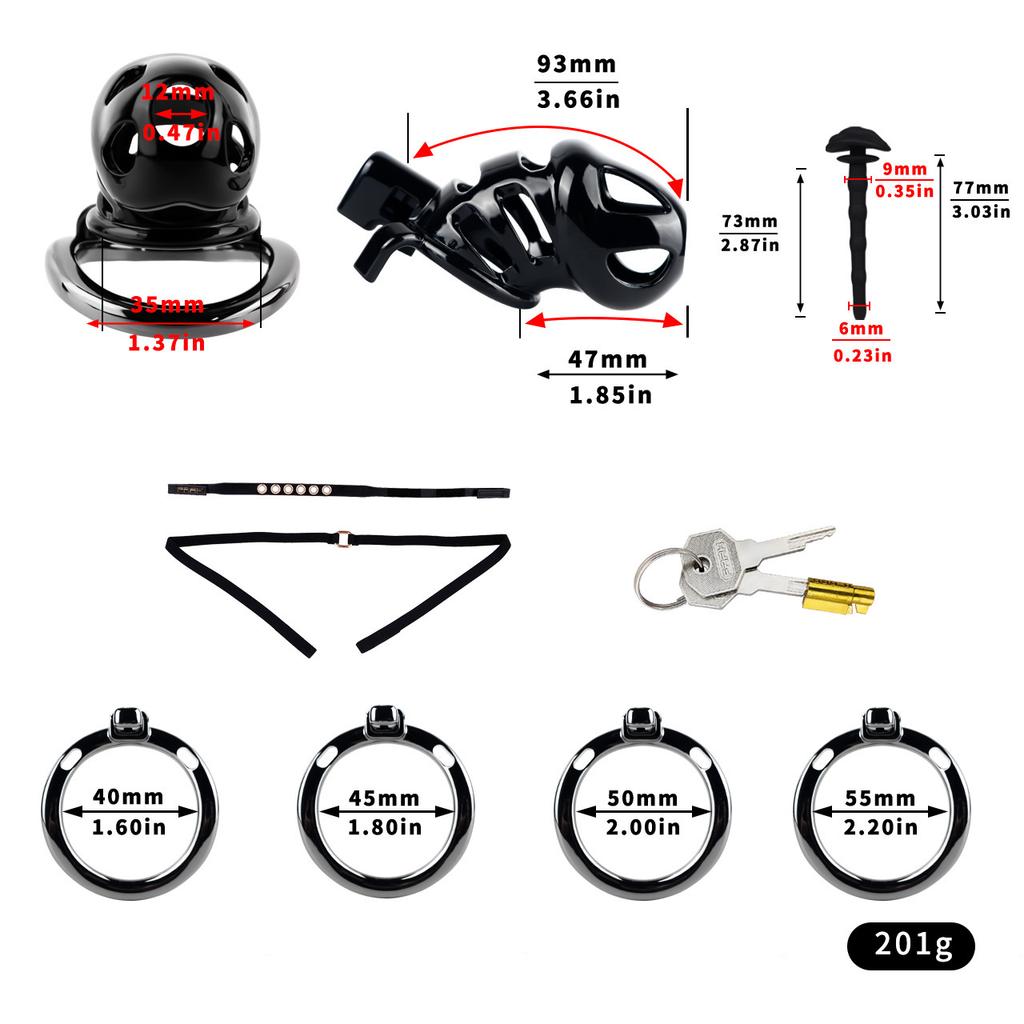 Resin CB Lock Chastity Lock Male Penis Cage Chastity Gay Sex Toys Cock Ring Urethral Chastity BDSM