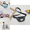 Trendy Modern Cool Boys Chest Bag Stylish Kids Waist Bag Checkered Small Crossbody