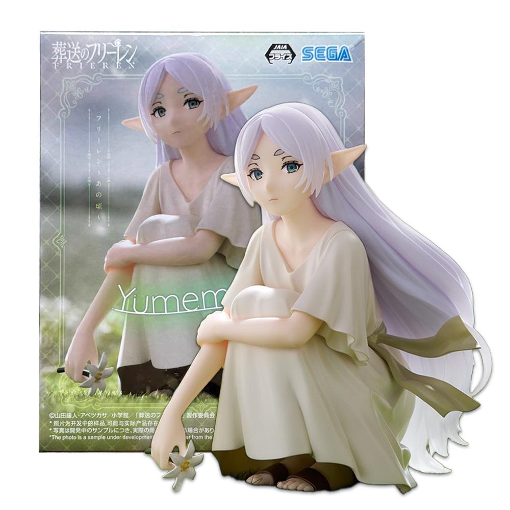 12CM Anime Sousou No Frieren Frieren Figure Past Desktop Decorate Anime Model Plaything Gift Aciton Figure Collect 1/7 PVC