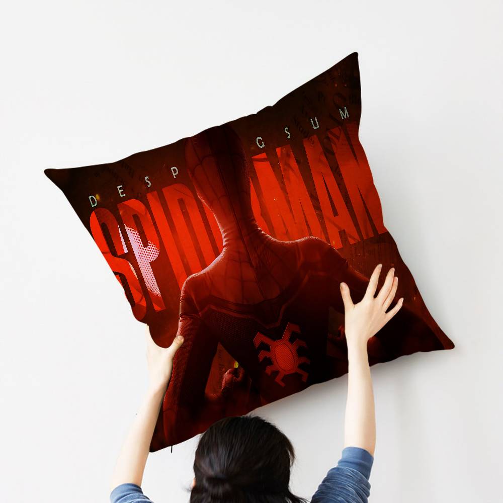 Avengers S-Superhero S-Spiderman Pillowcase toon Gift Cushion Cover Bedroom Home Sofa Chair Seat Decor pillow case