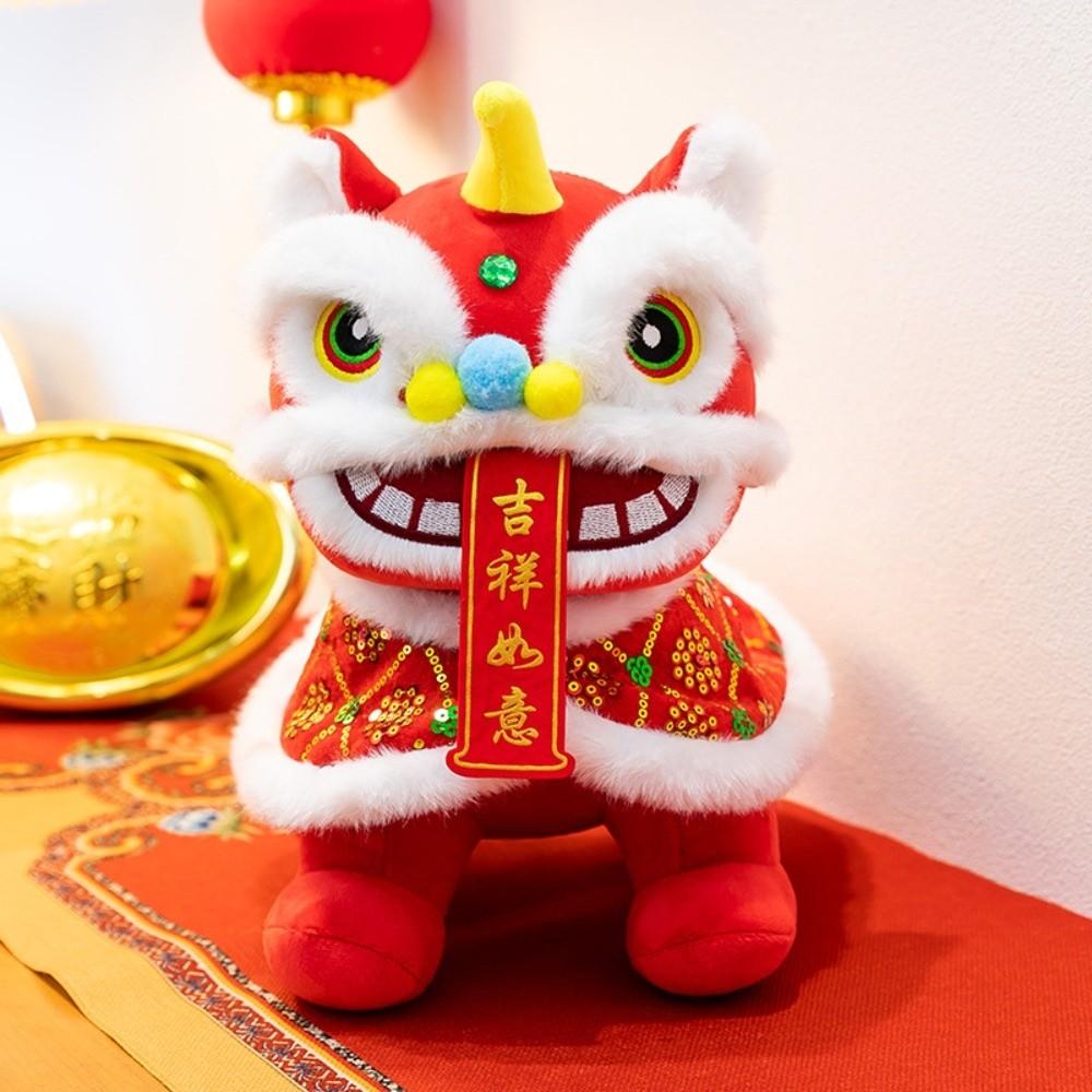 Colorful Sequined Lion Dance Plush Doll Cartoon Cartoon Steed Doll Home Decoration