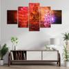 HD Print Modular 5 PiecesBuddhism Meditation Posters Canvas Painting Art Modern Home Decor for Living Room Wall Picture No Frame