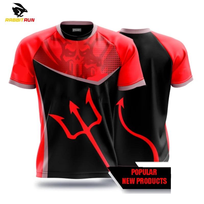 Nuove T-shirt da Uomo per Uomo Magliette Asciugatura Rapida Magliette Uniformi Abbigliamento Competizione di Giochi T-shirt Stampate Ragazzi Traspirante Sport