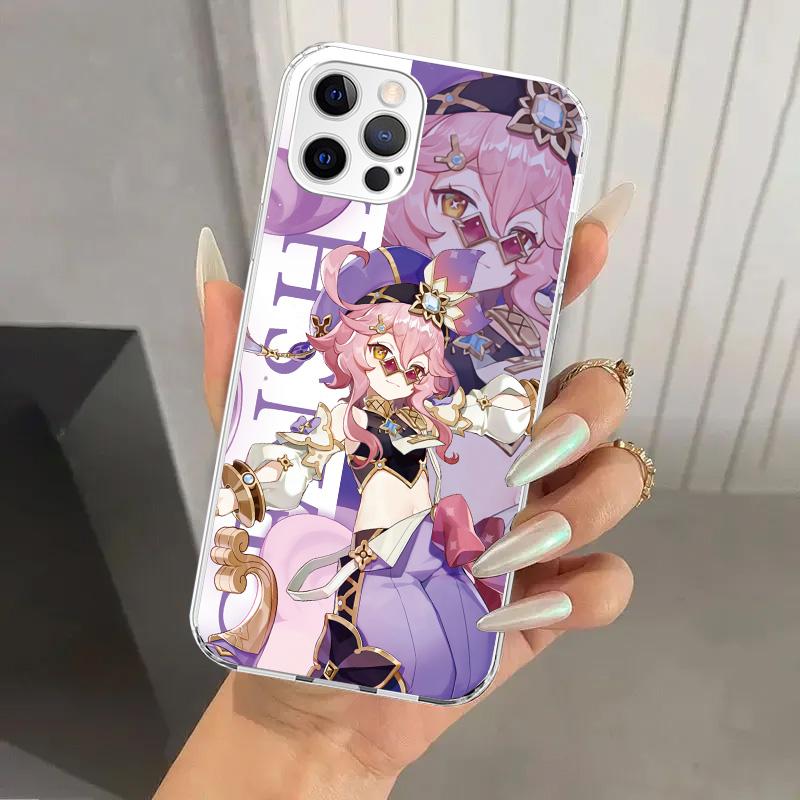

Genshin Impact Anime Phone Case for Iphone 17 Air 16 15 Plus 14 13 Mini 12 11 Pro Max 16E 7 8 SE 2020 Soft Funda Print Shell 16 iPhone 13 Pro Max