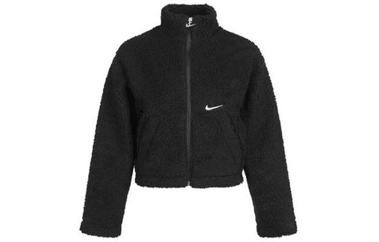 Nike Jackets Women s Black Stand Collar Moderate Other CU6640-010 XL