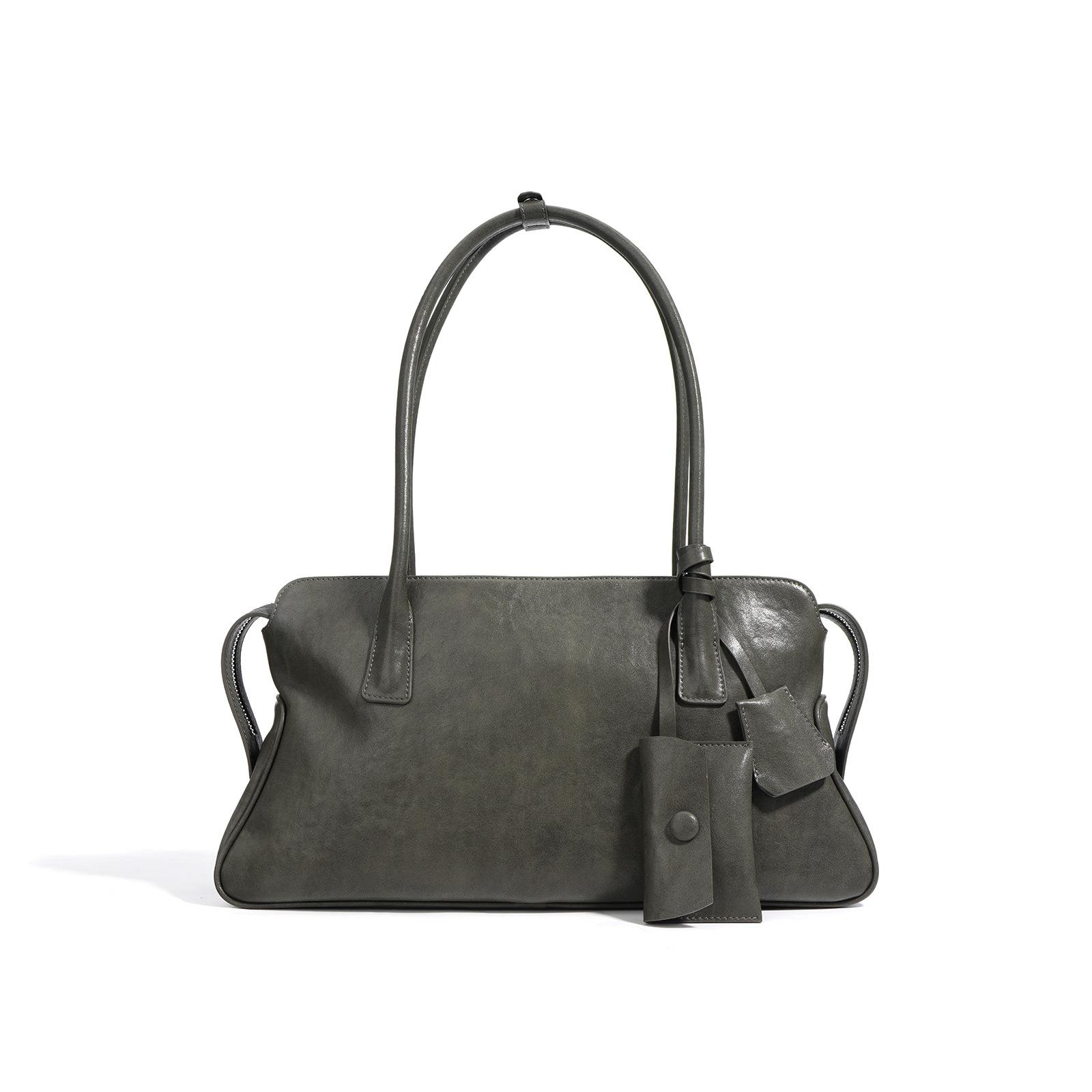 

Нишевая сумка Женская Новая Модная Сумка на Плечо Повседневная Универсальная Портативная Сумка Под Мышку серый