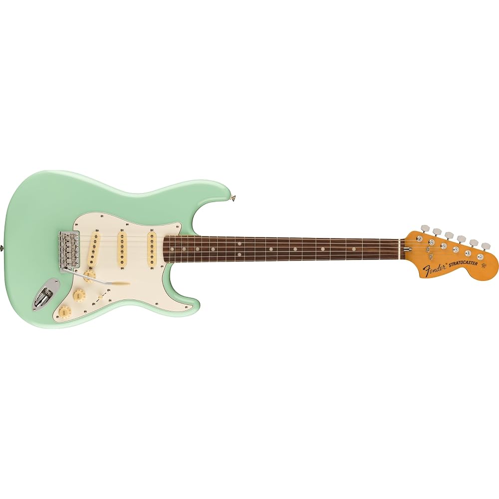 Fender Mexican Electric Guitar Vintera® II '70s Stratocaster®, Rosewood Fingerboard, Surf Green w...