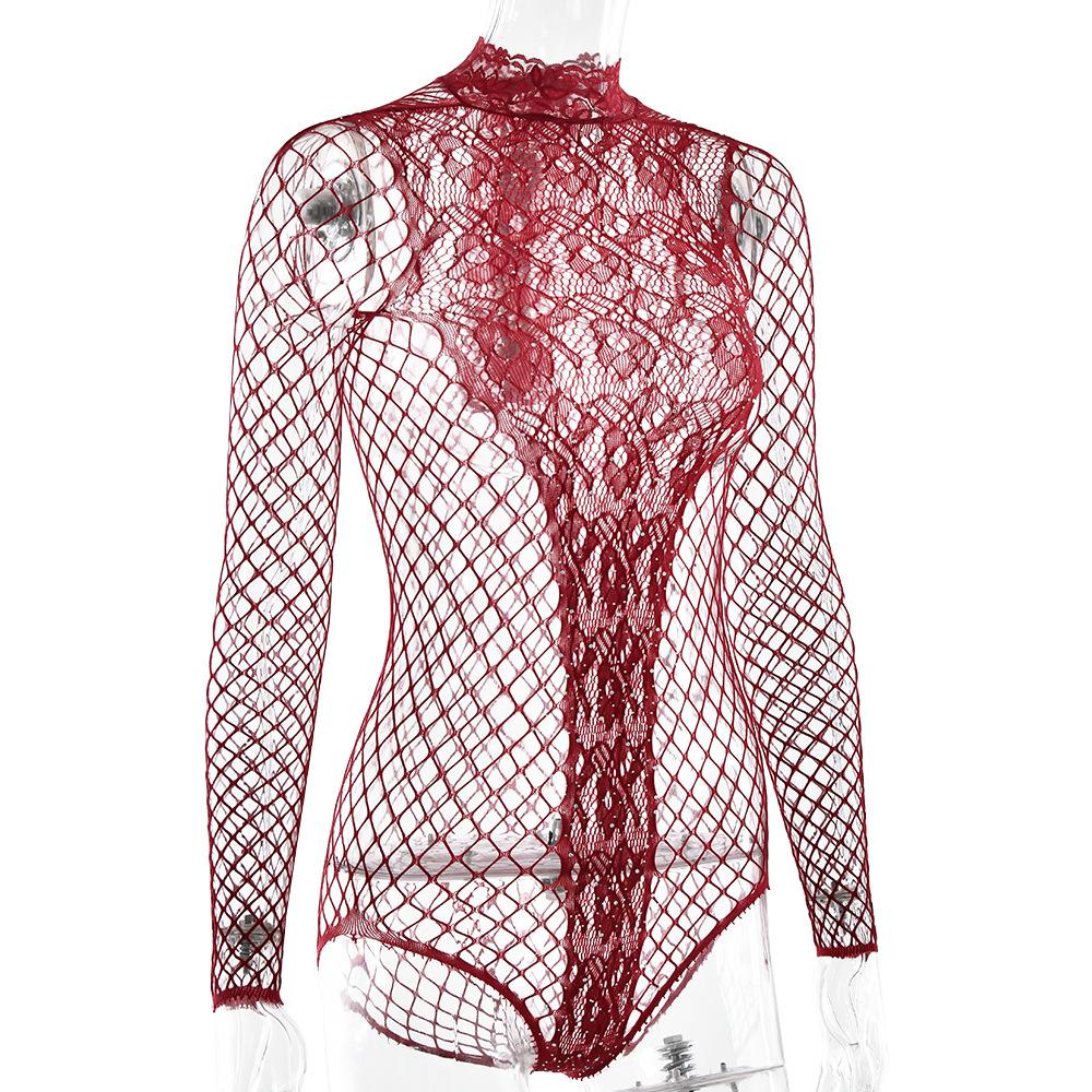 Women Body Underwear Fishnet Bodysuit Nightwear Hollow Out Bodystocking Mesh Erotic Lingerie Porno Costumes