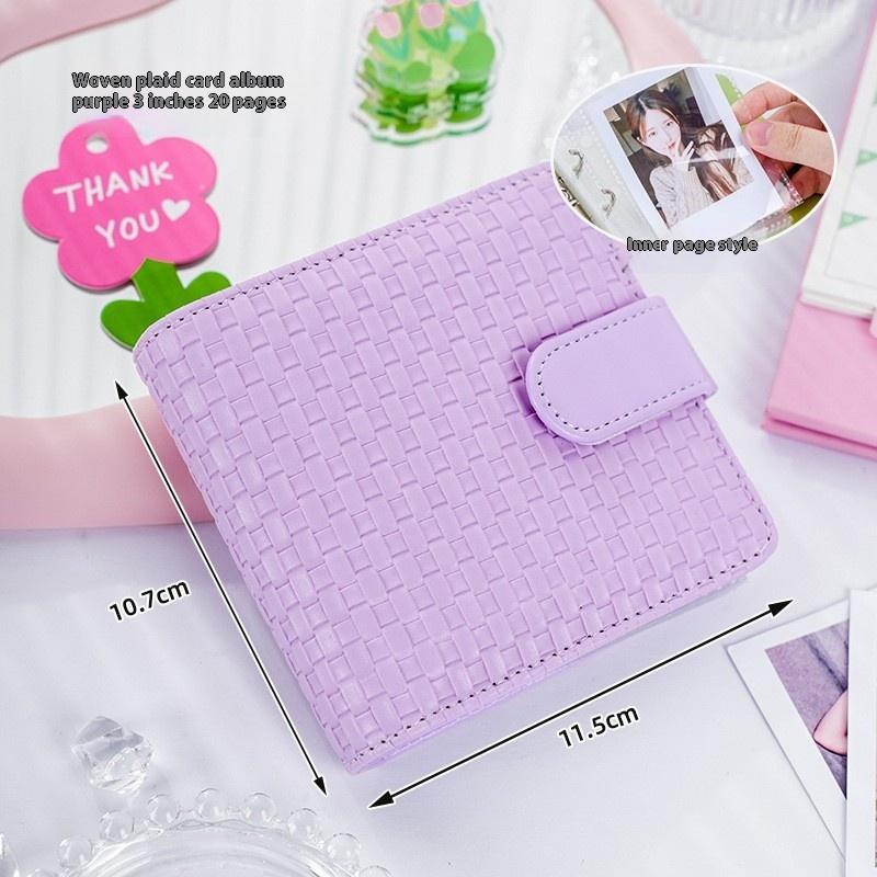 A5 Kpop Idol Photocards Holder PU Photo Album With 20pcs 3inches Sleeves Binder Collect Book For Photographs