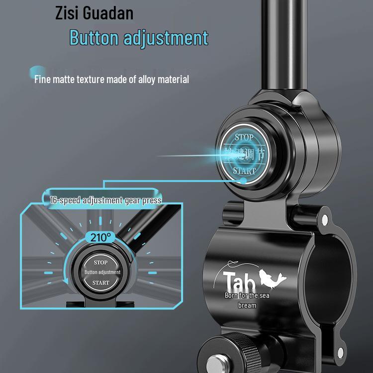 Universal Quick-Release Aluminum Fishing Rod Holder and Antenna Mount