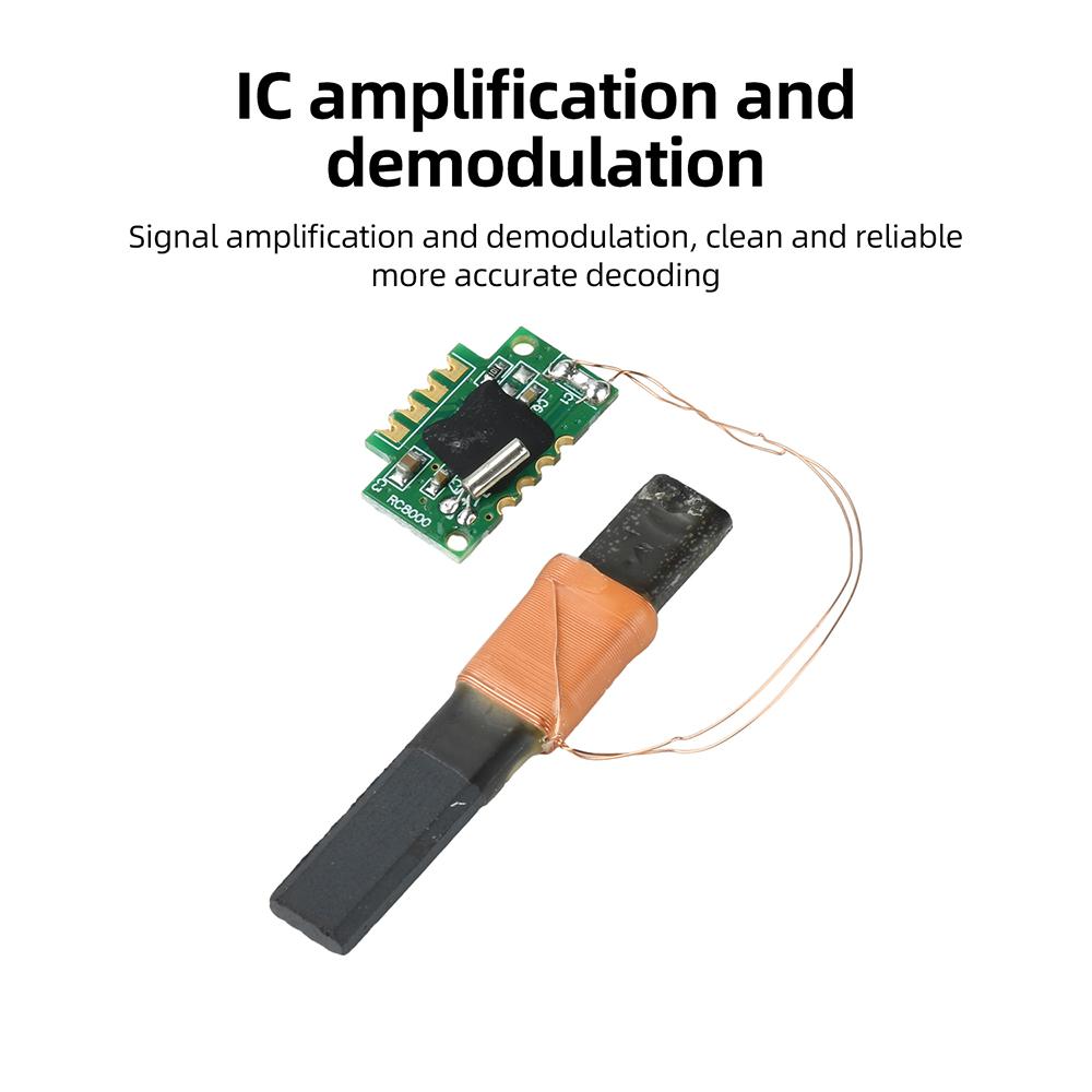 DCF77 Radio Clock Module 77.5KHz Single Frequency Receiver with Automatic Time Synchronization for DIY Projects