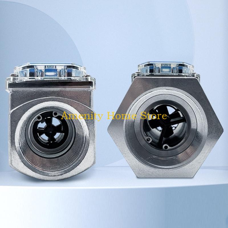 F26C Liquid Flow Sensor Meter for Fuel Water 1in/2in/2.5in/3in Electronic Turbine- Flow Meter Battery Operated(NOT Included)