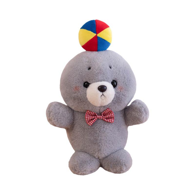 Cute Seal Plush Toy - Cartoon Animal Doll, Soft Bedtime Companion, Soothing Gift for Kids