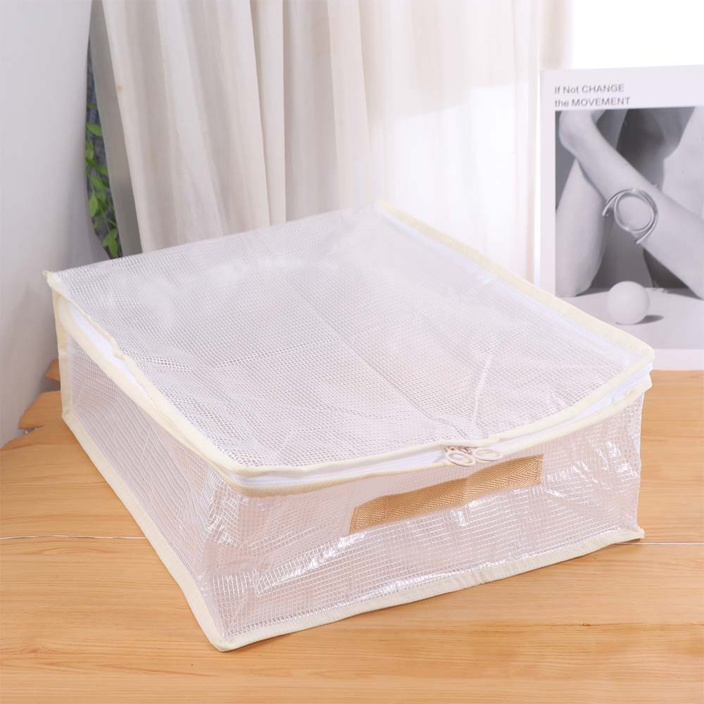 2Pcs Transparent Blanket Pillow Storage Container Large Capacity Blanket Sorting Bags  Wardrobe