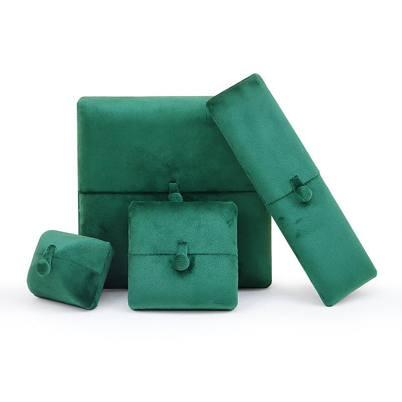 Luxury Velvet Double-Opening Jewelry Storage Box for Rings, Pendants, Bracelets, and Necklaces