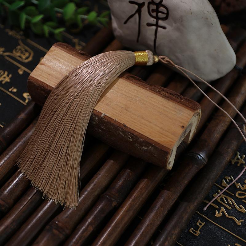 Tassel 13Cm Double Pull Circle Around Gold Thread Tassel, Polyester Tassel Ears, Fan Pendant Pendant Tassel Accessories, Tassel