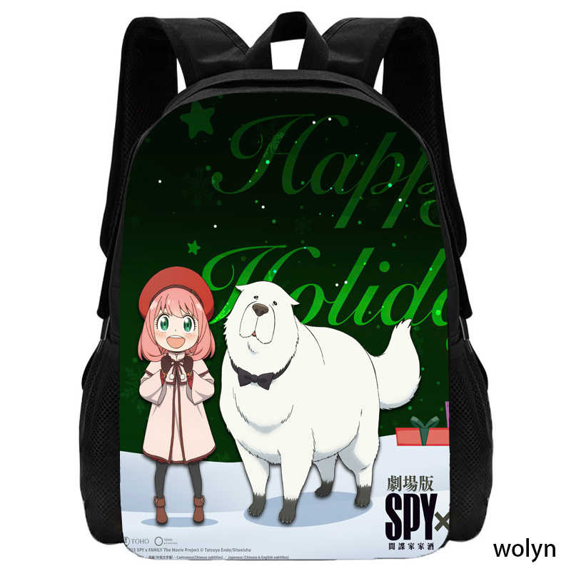 Spy Schoolbag Cartoon Anime Backpack Family Backpack,Light Weight Schoolbag Mochila Backpacks for Children's Bags for Girls