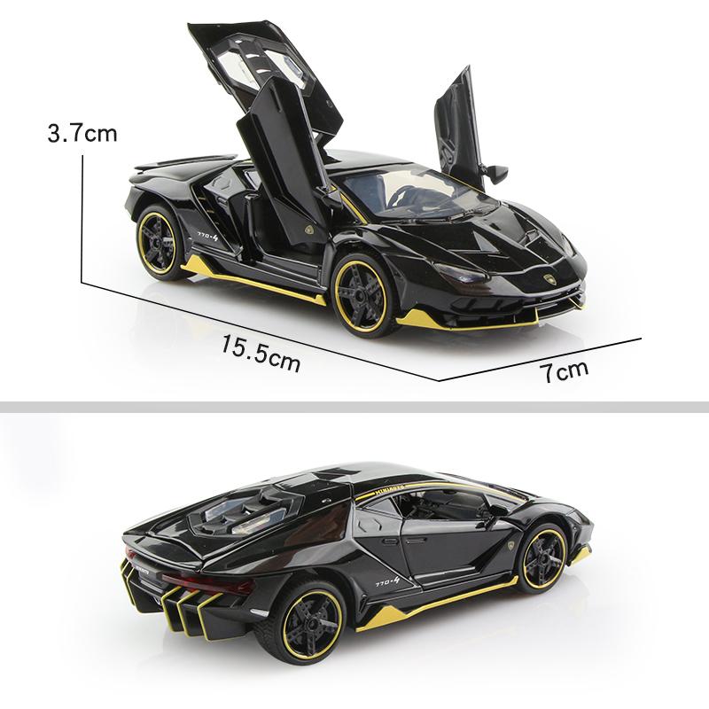 Lamborghini Centenario LP770-4 Суперкар Симуляция Литые и Игрушечные Транспортные Средства Звуки и Свет Инерционная Машина 1:Модель коллекции 32 сплава