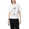 Emporio Armani Embroidered Print Plain Knit Short Sleeve T-Shirt Women tops White 3R2T7J2-J53Z1-0100