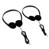 10pcs Kids Classroom Headphones Soft 3.5mm Wired Over Ear Design Adjustable Headband Headphones For Children Black