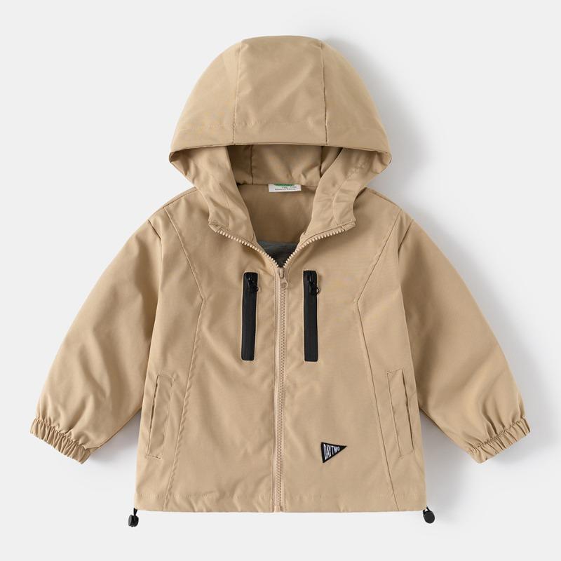 Fashion Spring Boys Jackets Casual Hooded Zipper Kids Windbreaker Coat Autumn Boys Outerwear Children Clothes