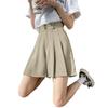 2025 Petite Plus Size Summer Suit: High-Waist A-Line Midi Skirt & Wide-Leg Five-Point Pants