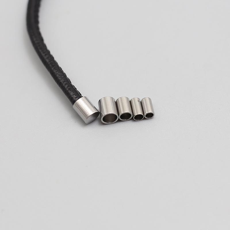 Milan Handmade Leather & Metal Rope End Cap Connector for DIY Projects