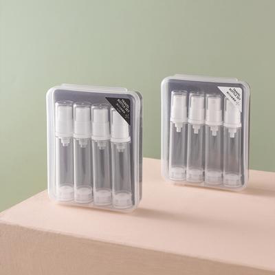 5ml 10ml 3/4pz Set di sottobottiglia da viaggio AS Spray sottovuoto Lozione Cosmetica Bottiglia vuota ricaricabile Portatile in aereo