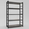 NAIYUFA Bakers Rack,Microwave Oven Stand 5 Tier Utility Storage Shelf with Hooks,Multifunctional Wood Shelf for Kitchen,Bathroom,Livingroom,Storehouse