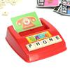 English Card Alphabet Machine Children's Puzzle Early Education Picture Literacy Platter Learning English Game Teaching Aids