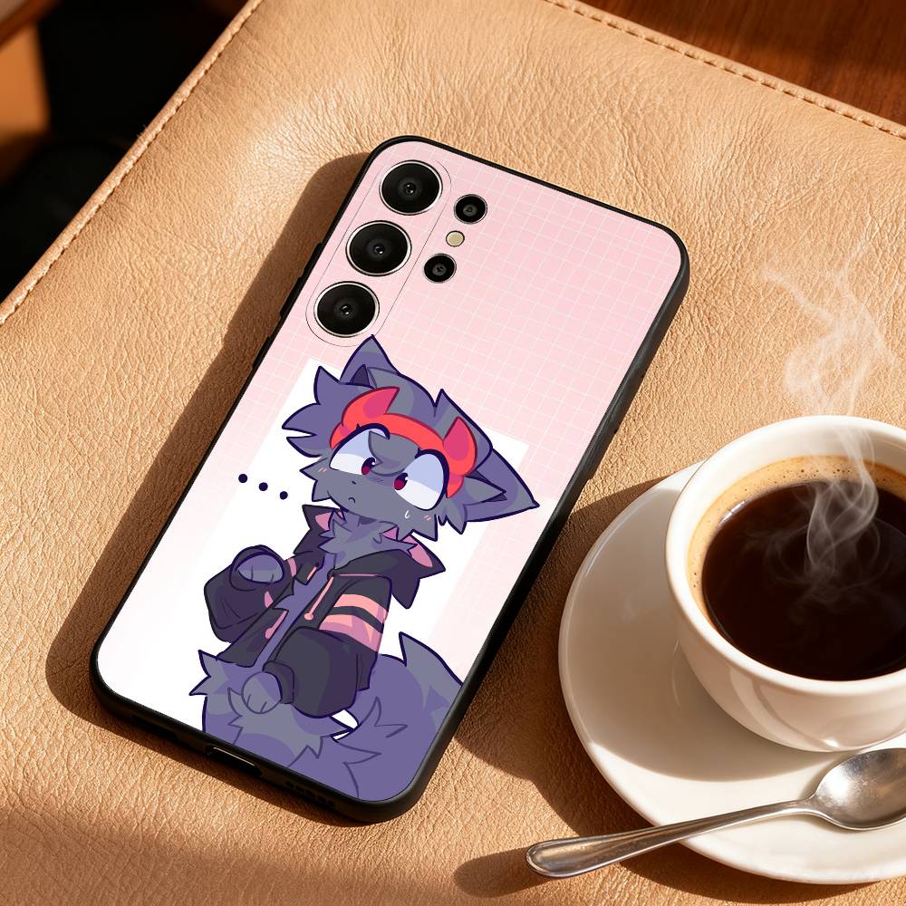 

1 шт. Милый чехол для телефона B-Boykisser для Samsung S26, S25, 24, 23, 22, 30, 21, 10, 9, Ultra, Plus, Lite, FE Мягкий черный чехол Samsung S21lite