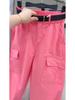 Women's High-Waisted Cargo Pants: Modern 2025 Style, Slimming, Loose and Versatile 9/10 Length Harem Fit