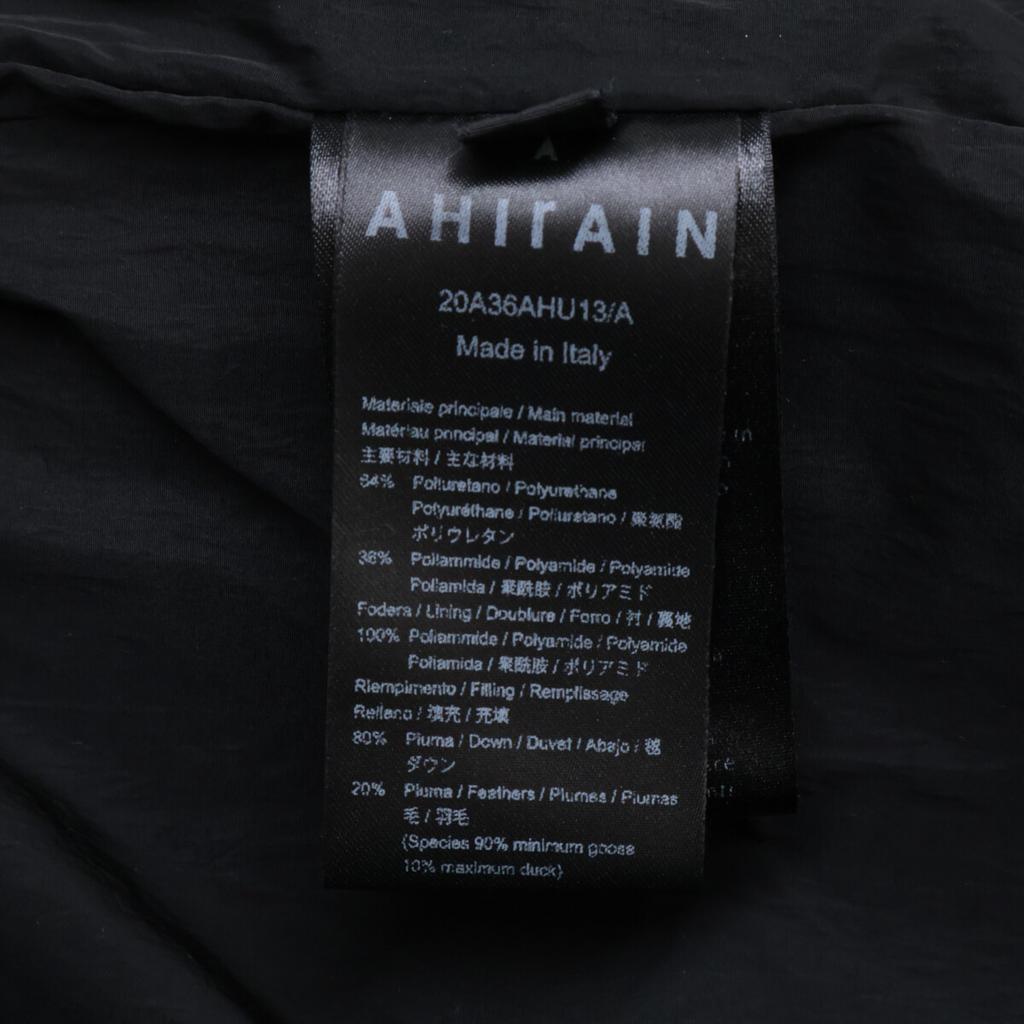 AHIrAIN Black Enamel Down Jacket Coat XXS blackUsed