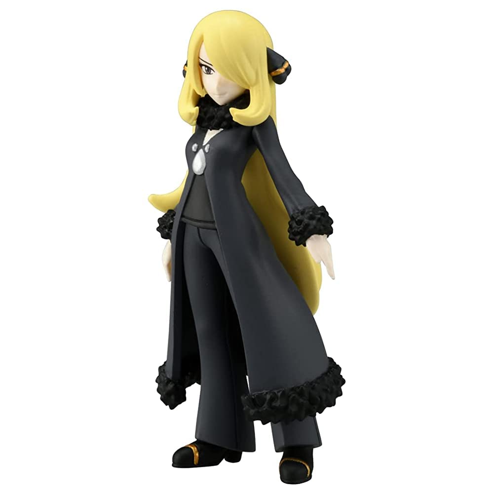 Nintendo Pokémon Moncolle Trainer Collection Cynthia Figure Toy for Ages 4 and Up Toy Safety Standard Compliant ST Mark Certified