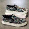 Summer Fashion Cloth Shoes Board Shoes Men's Shoes, Black, Burgundy, Deep