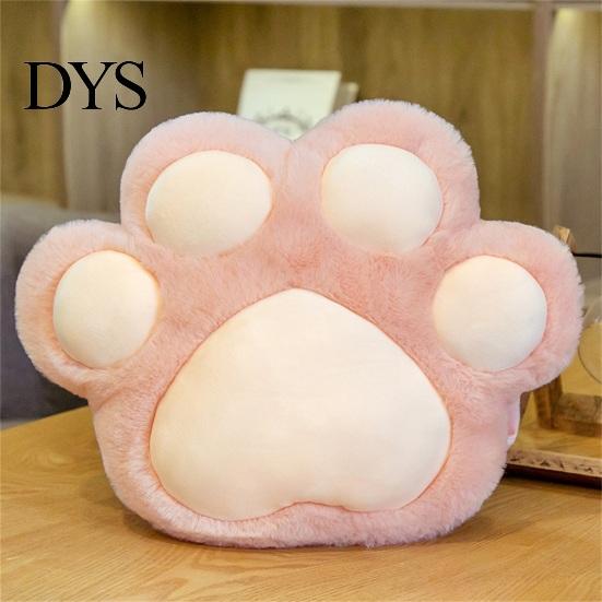 Bed Pillow Throw with Hole High Resilience Cartoon Animal Winter Indoor Cute Cats Paw Warm Hands for Daily Use Plush