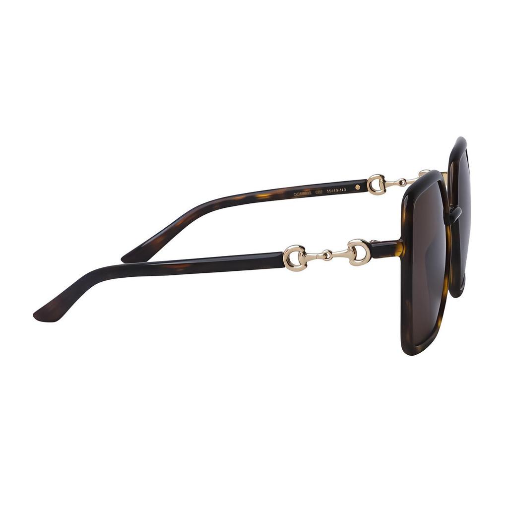 Gucci Occhiali da Sole Aviator Quadrati Marroni da Donna 55mm Occhiali da Sole Donna GG0890S-002