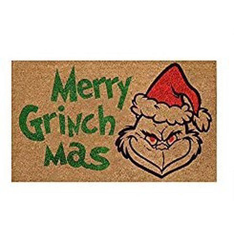 Christmas Water-Saving Checkered Print Carpet Home Decor, Soft And Absorbent, Non-Slip & Dirt-Proof, Bathroom Or Entrance