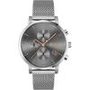 Integrity Grey Dial Silver Stainless Steel Mesh Bracelet Men's Quartz Watch 1513807