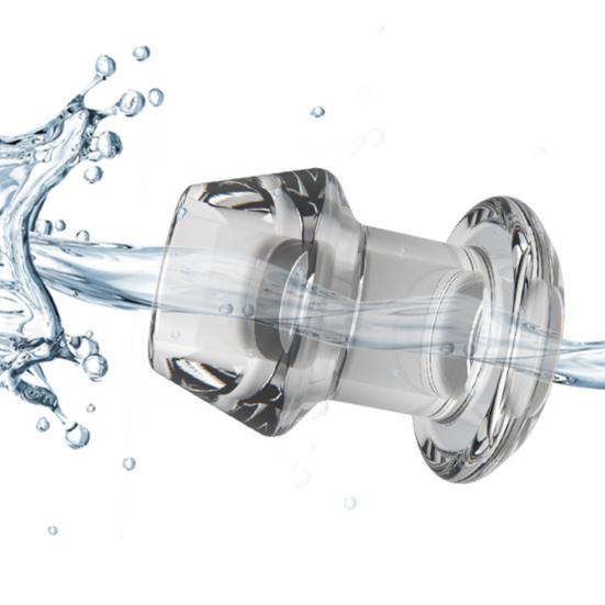 Anal Plug Lightweight Skin-friendly Transparent Useful Butt Beads Sex Toy for Couples