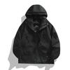Spring Autumn Men's Hooded Jacket Outdoor Fishing Hiking Windprood Outwear Breathable Comfortable Zipper Pocket Jacket