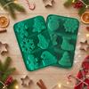 2PCS Christmas Chocolate Molds Reusable Silicone Baking Mould 6-Cavity Ice Silicone Moulds for Making Soap/Cookie