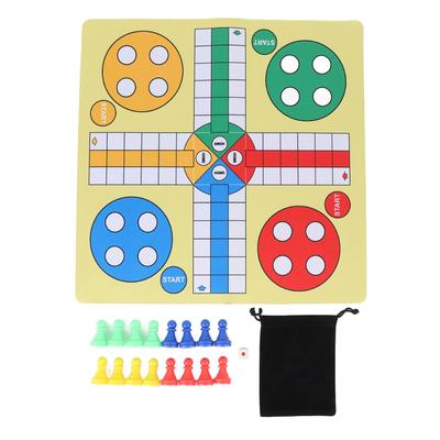 Foldable Flying Chess Board Game 35cm Portable Increase Friendship Classic Strategy Game Set for Fam