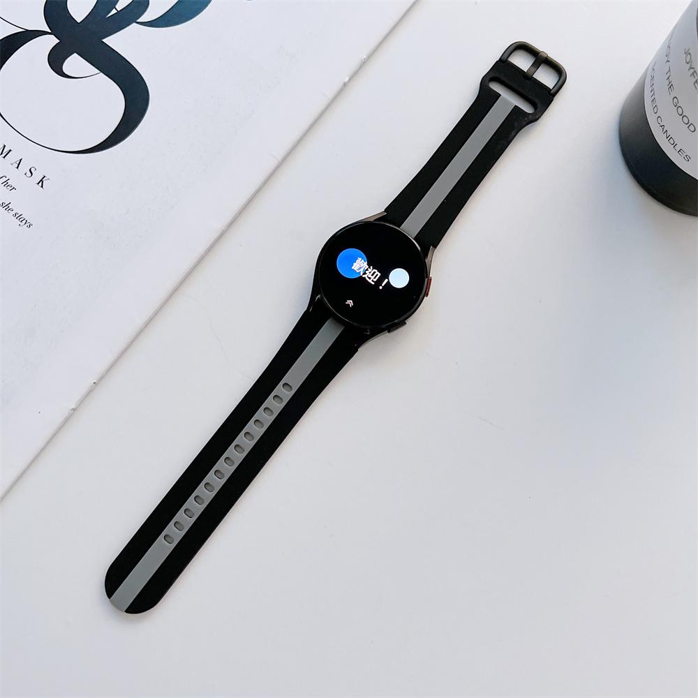 Sportovní proužek silikonový řemínek pro Samsung Galaxy Watch 4 5 6 Classic 40 mm 46 mm 43 mm 47 mm Přezka Náramek na zápěstí Galaxy Watch 4 42 44 mm Příslušenství